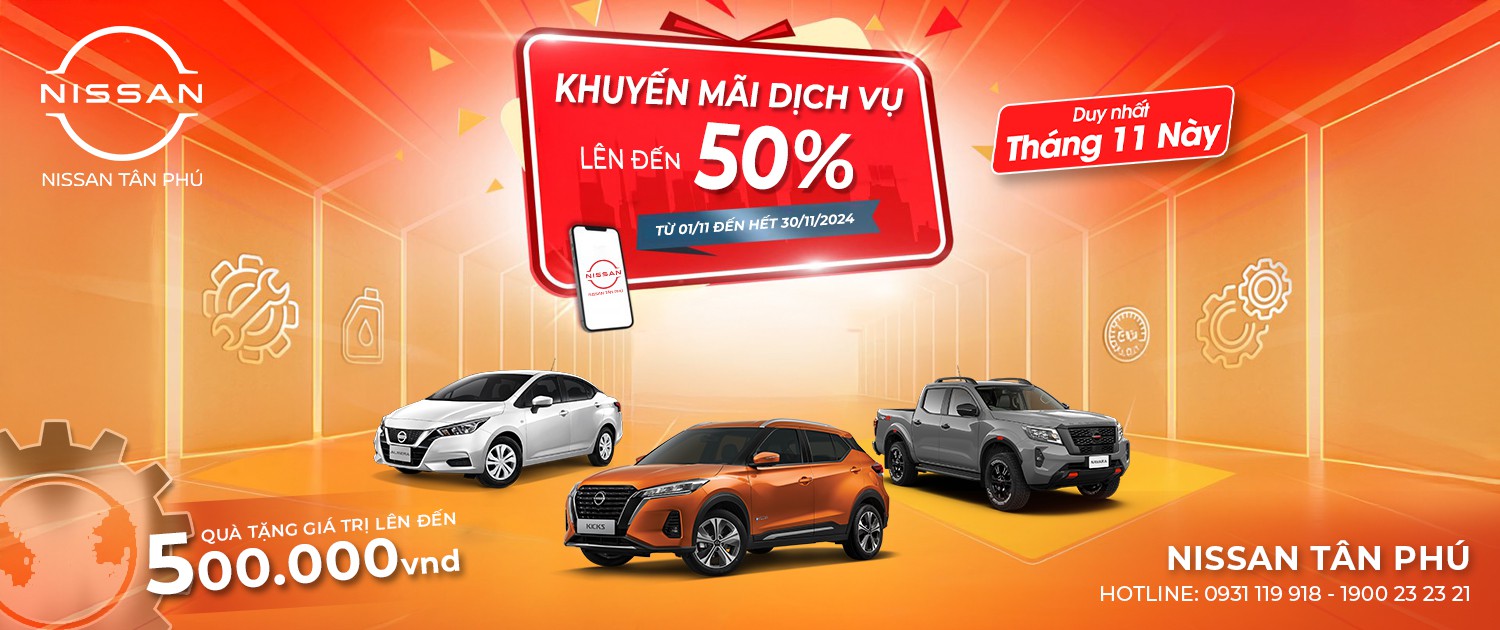 Chương trình khuyến mãi dịch tháng 11 tại nissan tân phú